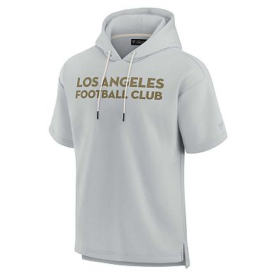 Unisex Fanatics Signature Gray LAFC Super Soft Fleece Short Sleeve Pullover Hoodie