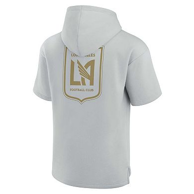 Unisex Fanatics Signature Gray LAFC Super Soft Fleece Short Sleeve Pullover Hoodie