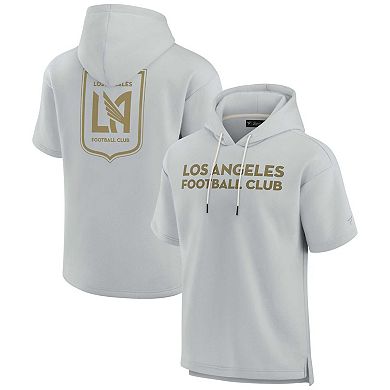 Unisex Fanatics Signature Gray LAFC Super Soft Fleece Short Sleeve Pullover Hoodie