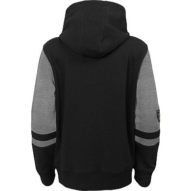Preschool Black Las Vegas Raiders Stadium Color Block Full-Zip Hoodie