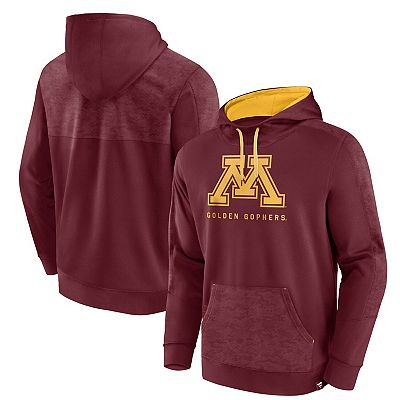 Men s Fanatics Branded Maroon Minnesota Golden Gophers Defender Pullover Hoodie