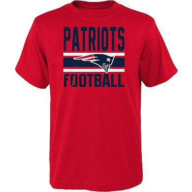 Youth Red/Navy New England Patriots Fan Fave T-Shirt Combo Set