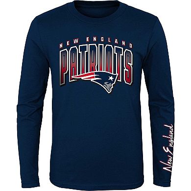 Youth Red/Navy New England Patriots Fan Fave T-Shirt Combo Set