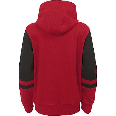 Youth Red Tampa Bay Buccaneers Colorblock Full-Zip Hoodie