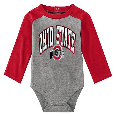 Infant Scarlet Ohio State Buckeyes Rookie Of The Year Long Sleeve ...