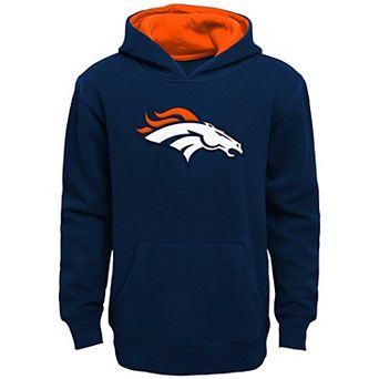 Youth Navy Denver Broncos Prime Pullover Hoodie
