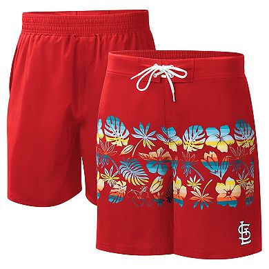 Men's G-III Sports by Carl Banks Red St. Louis Cardinals Breeze Volley Swim Shorts