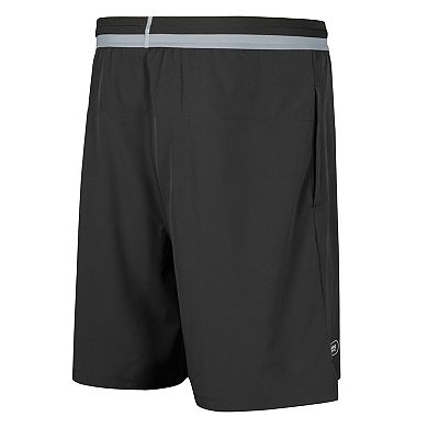 Men's Black Las Vegas Raiders Cool Down Tri-Color Elastic Training Shorts