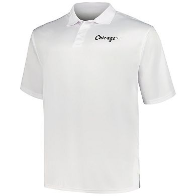 Men's Profile Black/White Chicago White Sox Big & Tall Two-Pack Solid Polo Set