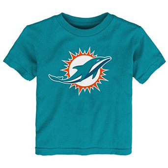 Toddler Aqua Miami Dolphins Primary Logo T-Shirt