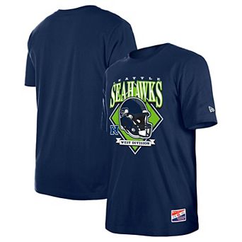 Men's New Era College Navy Seattle Seahawks Team Logo T-Shirt