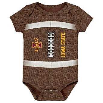 Newborn & Infant Brown Iowa Hawkeyes Catch Me Football Bodysuit