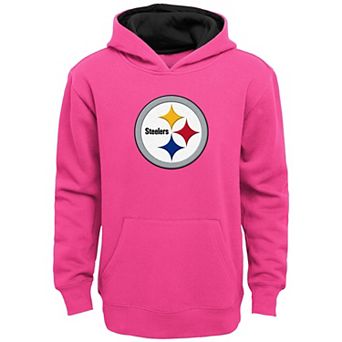 Girls Youth Pink Pittsburgh Steelers Prime Hoodie