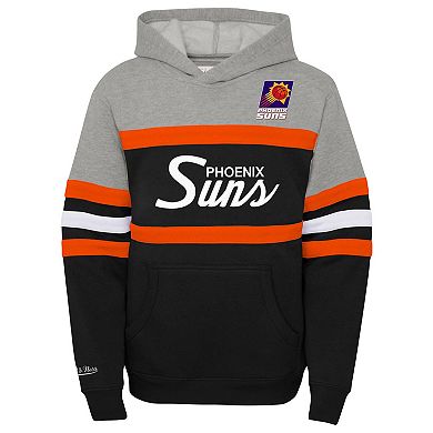 Youth Mitchell & Ness Gray/Black Phoenix Suns Hardwood Classics Head Coach Pullover Hoodie