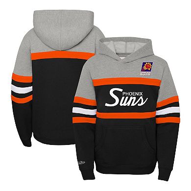 Youth Mitchell & Ness Gray/Black Phoenix Suns Hardwood Classics Head Coach Pullover Hoodie