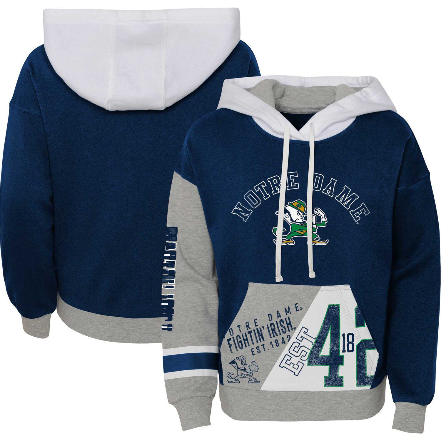 Notre dame youth top sweatshirt