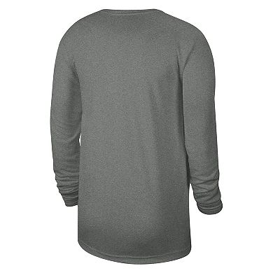 Unisex Nike Heather Gray Milwaukee Bucks 2023/24 Legend On-Court Practice Long Sleeve T-Shirt