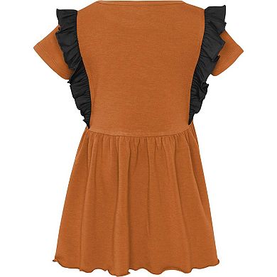 Girls Toddler Texas Orange Texas Longhorns Too Cute Tri-Blend Dress