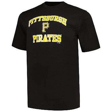 Men's Profile Black/Heather Gray Pittsburgh Pirates Big & Tall T-Shirt Combo Pack