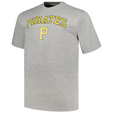 Men's Profile Black/Heather Gray Pittsburgh Pirates Big & Tall T-Shirt Combo Pack