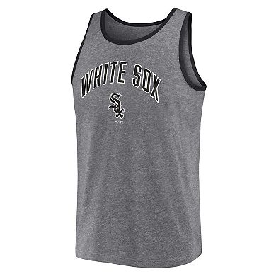 Men's Profile Heather Charcoal Chicago White Sox Big & Tall Arch Over Logo Tank Top