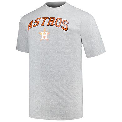 Men's Profile Black/Heather Gray Houston Astros Big & Tall T-Shirt Combo Pack