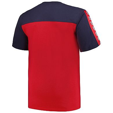 Men's Profile Navy/Red St. Louis Cardinals Big & Tall Yoke Knit T-Shirt