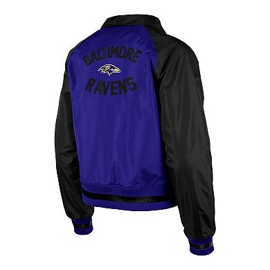 Women's New Era Purple Baltimore Ravens Coaches Raglan Full-Snap Jacket