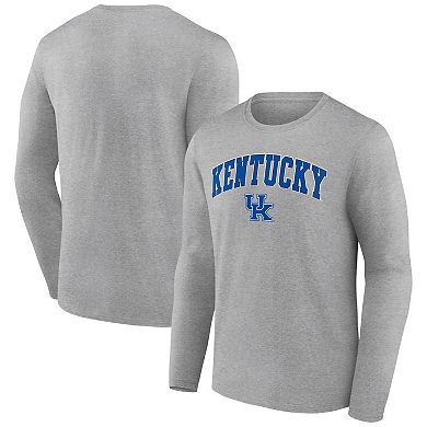 Men's Fanatics Branded Heather Gray Kentucky Wildcats Campus Long Sleeve T-Shirt