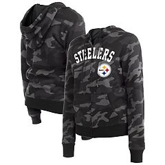 Pittsburgh Steelers Women's New Era Steel City Football Skimmer Hoodie