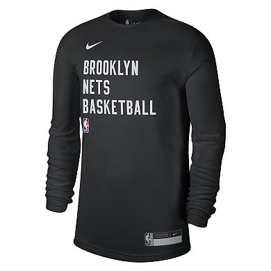 Unisex Nike Black Brooklyn Nets 2023/24 Legend On-Court Practice Long Sleeve T-Shirt