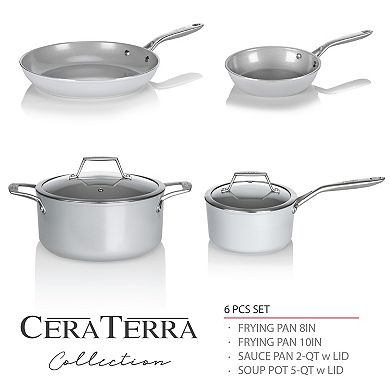 TECHEF - CeraTerra - 6 Piece Cookware Set