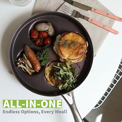 TECHEF - Eggcelente Pan, Plett Pan, Multi Egg Pan, 4-Cup Egg Frying Pan