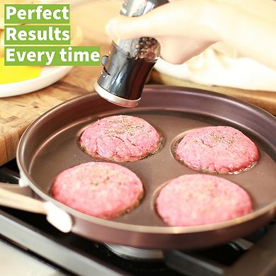 TECHEF - Eggcelente Pan, Plett Pan, Multi Egg Pan, 4-Cup Egg Frying Pan