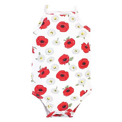 Infant Girl Cotton Sleeveless Bodysuits 5pk