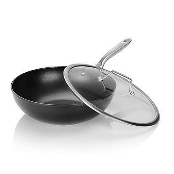 TECHEF - Onyx Collection - 12 Inch Wok/Stir-Fry Pan with Cover