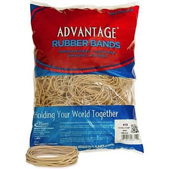 Advantage Rubber Bands Large Size #19 (3-1/2 X 1/16") Heavy Duty
