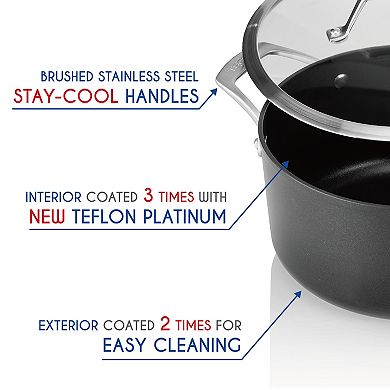 TECHEF - Onyx Collection - 5 Quart Soup Pot with Cover