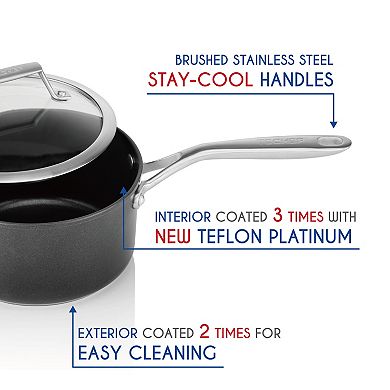 TECHEF - Onyx Collection - 2 Quart Saucepan with Cover