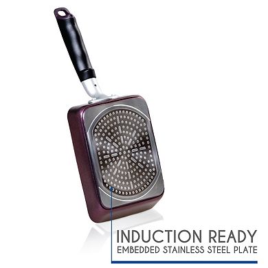 TECHEF - Tamagoyaki Japanese Omelette Pan/Egg Pan - Medium/Purple