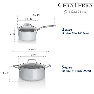 TECHEF - CeraTerra - 5 Quart Soup Pot with Cover