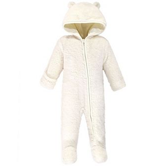 Hudson Baby Faux Shearling Bunting, Cream Bear, 3-6 Months
