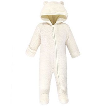 Hudson Baby Faux Shearling Bunting, Cream Bear, 3-6 Months