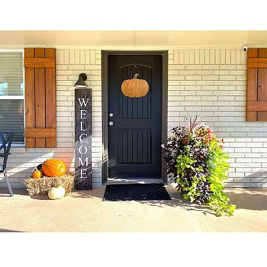 Rustic Farmhouse Fall Harvest 12" Reclaimed Wood Pumpkin