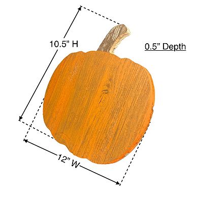Rustic Farmhouse Fall Harvest 12" Reclaimed Wood Pumpkin