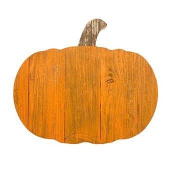 Rustic Farmhouse Fall Harvest 12" Reclaimed Wood Pumpkin