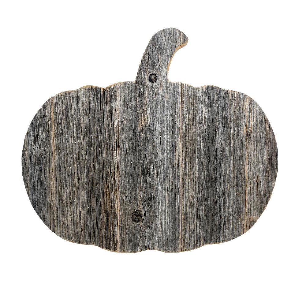 Rustic Farmhouse Fall Harvest 12" Reclaimed Wood Pumpkin