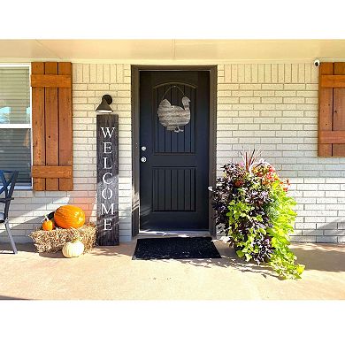 Rustic Farmhouse Fall Harvest 24" Reclaimed Wood Turkey