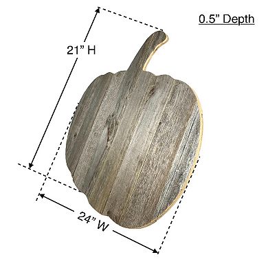 Rustic Farmhouse Fall Harvest 24" Reclaimed Wood Pumpkin