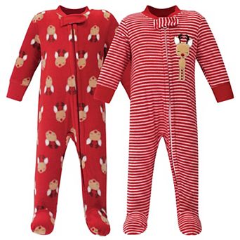 Baby Fleece Zipper Sleep and Play 2 pk